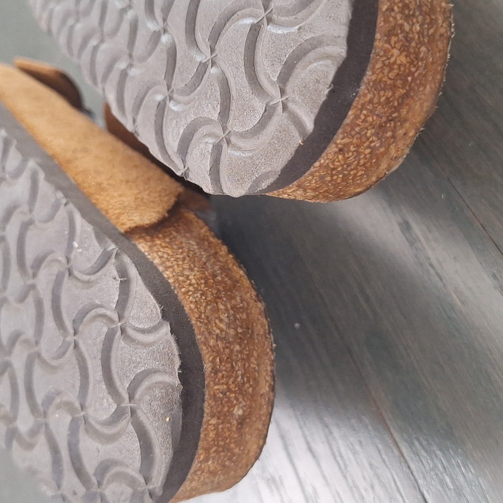 Birkenstock Arizona Mochs Suede Sandals Size 39 /8.5 Narrow - Picture 10 of 12